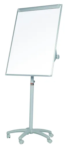 Quadro Branco Tripé 70x100cm Flip Chart com Rodas Classic Cinza