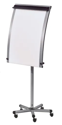 Quadro Branco Tripé 70x100cm Flip Chart com Rodas Roll Up