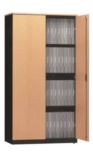 Armário de Contabilidade 1540x800x420mm Portas Melamina com Tampo