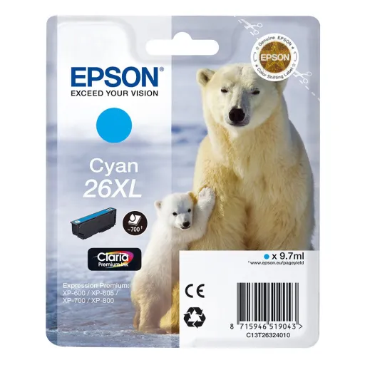 Tinteiro Epson Azul 26XL