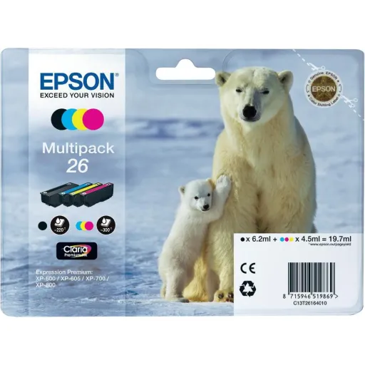 Tinteiro Epson Cores 26XL