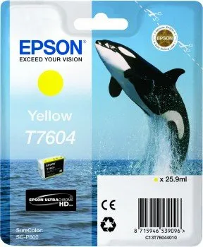 Tinteiro Epson Amarelo T7604