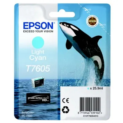 Tinteiro Epson Azul Claro T7605