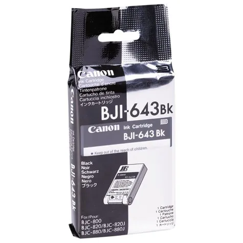 Tinteiro Canon BJI-643BK Preto