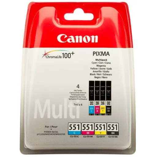 Tinteiro Canon 551 Pack 4 Cores