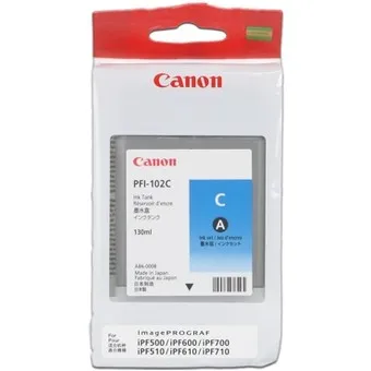 Tinteiro Canon PFI-102C Azul