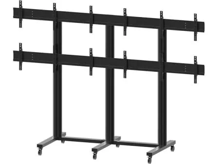 Suporte Video Wall de Chão 40 - 55" M Public Stand 3x2 Preto Multibrackets 6 Ecrãs