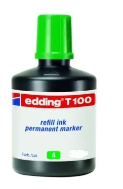 Tinta para Recarga Marcador Permanente Edding T-25 Verde 30ml