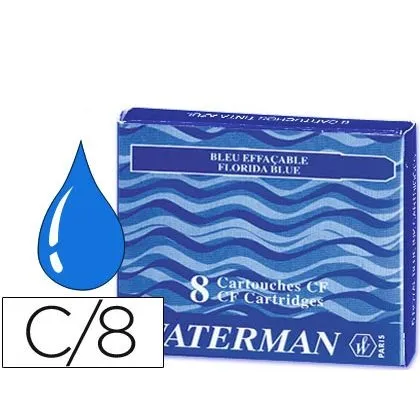 Recarga Waterman Cartuchos Tinta Preto