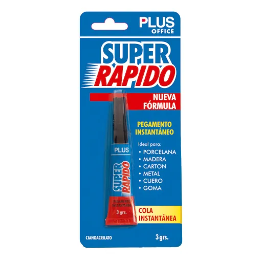 Cola Plus "Super Rapido" 3 Grs