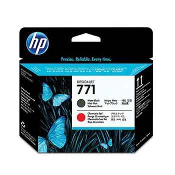 Tinteiro HP 771 Preto Matte/Vermelho Cromado