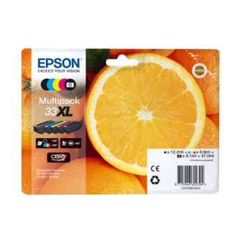 Tinteiro Epson Nº33XL Alta Capacidade Pack 5 Cores