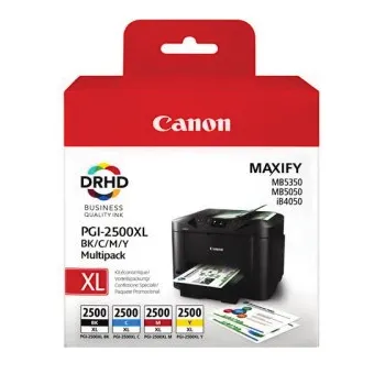 Tinteiro Canon Alta Capacidade Pack 4 Cores PGI2500XLBKCMY