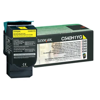 Toner Lexmark Amarelo Alta Capacidade 0C540H1YG