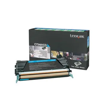 Toner Lexmark Azul com Programa de Retorno 0C734A1CG