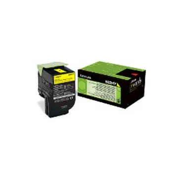 Toner Lexmark Amarelo com Programa Retorno, Elevada Capacidade 80C2HY0