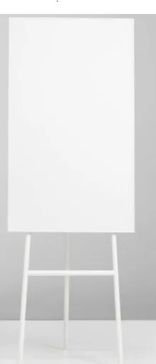 Quadro Branco 70,7x196x65 cm Flip Chart One (Cavalete / Conferência)