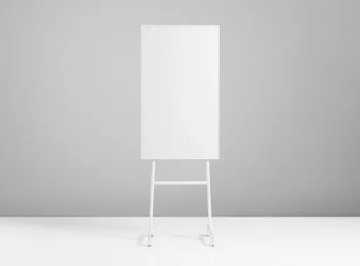 Quadro Branco Tripé Branco 70,7x196x65 cm One Mobile Flip Chart (Cavalete / Conferência)