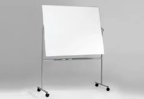 Quadro Magnético Branco 107,5x196x66,5cm Boarder Mobile Reversible (Cavalete / Conferência)