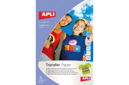 Papel Transparente para T-Shirts 210x297mm A4 5Fls