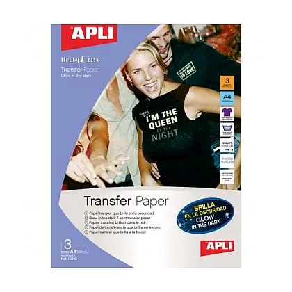 Papel Transparente para T-Shirts 210x297mm A4 3Fls