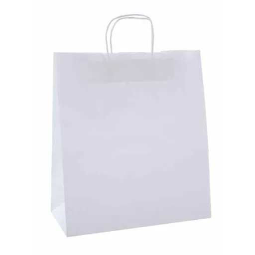 Sacos de Papel Kraft Branco 24x11x31mm Apli