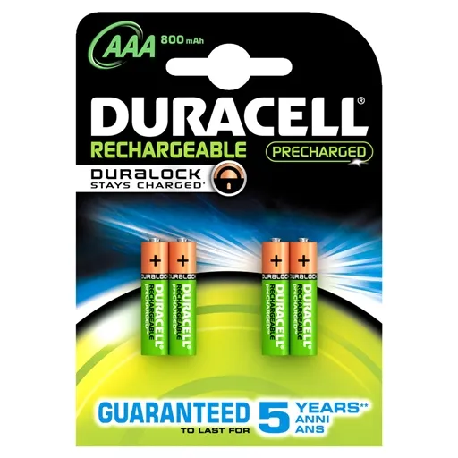 Pilhas Duracell Recarregáveis AAA