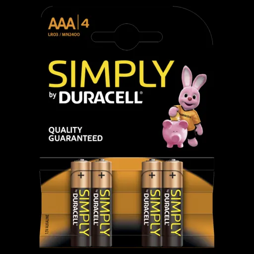 Pilhas Duracell Simply AAA