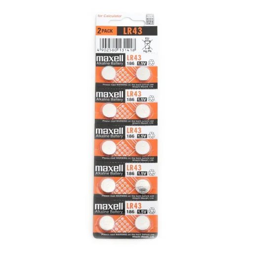 Pilhas Maxell Micro Alcalina LR0043 186/AG12/386Hg0%