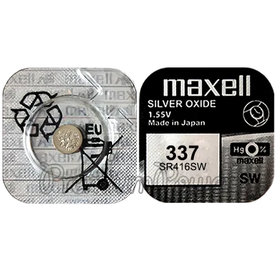 Pilhas Maxell Micro SR0416SW Mxl 337 1,55V