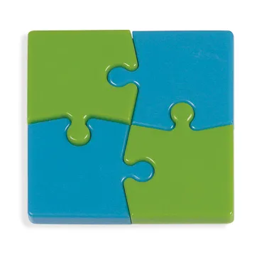 Ímans Puzzle Verde e Azul 60x60x4mm