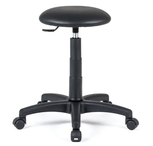 Banco de Trabalho com Rodas Multis Stool Preto (Cadeiras de Escritório)