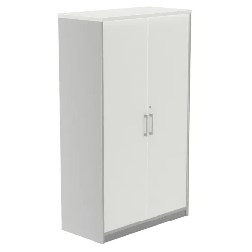 Armário Portas Bater 1560X900X450mm Alumínio   Branco