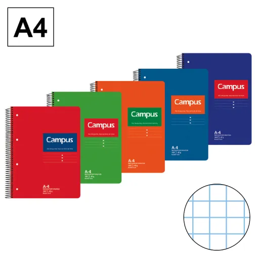 Caderno Espiral Rigido A4 160Fls T.Dura 60GR CN5mm Perfo