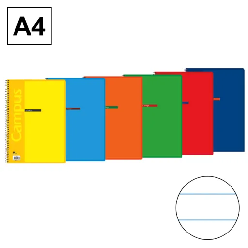 Caderno Campus A4 80fl.Pauta