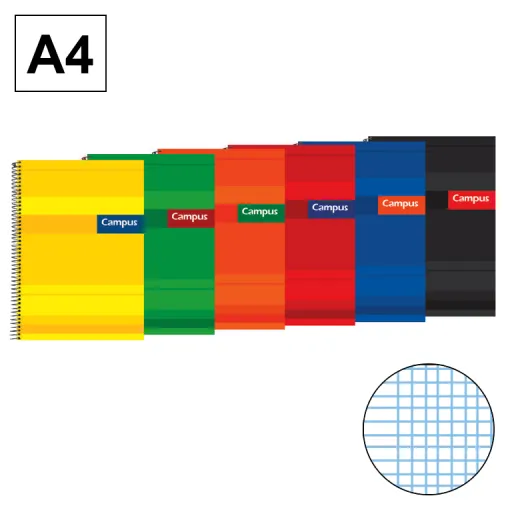 Caderno Espiral Capa Extradura A4 80Fls 70GR 70GR mm