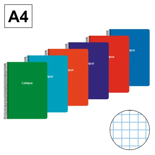 Caderno Espiral Capa Polipropileno A4 80Fls  70GR CN4mm