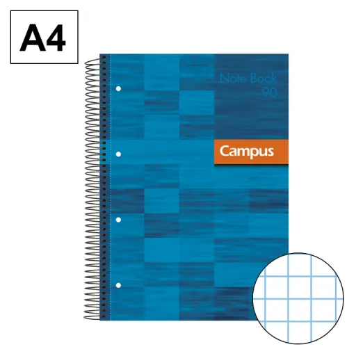 Caderno Espiral Capa Extradura A4 80Fls 70GR 90G Perf CN5mm Azl