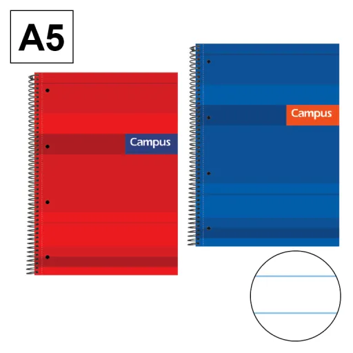 Caderno Espiral Capa Dura A5 160Fls 70GR Hn Perforad