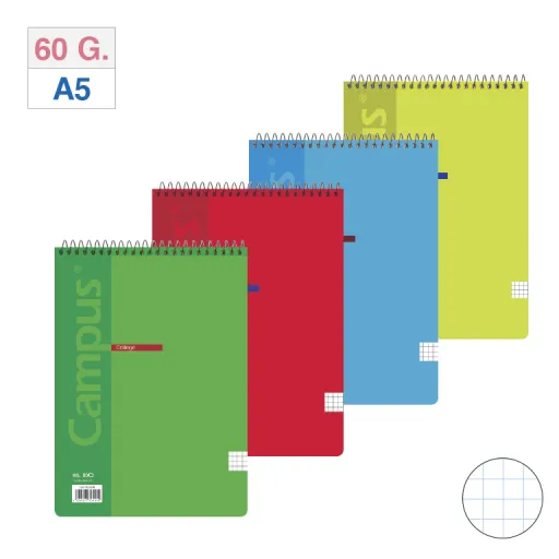 Caderno Campus A5 80fl.Xadrez