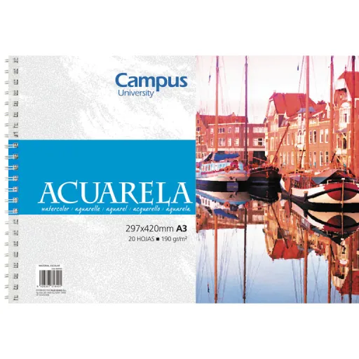 Bloco Aguarela Campus A-3 190G 20 Fls