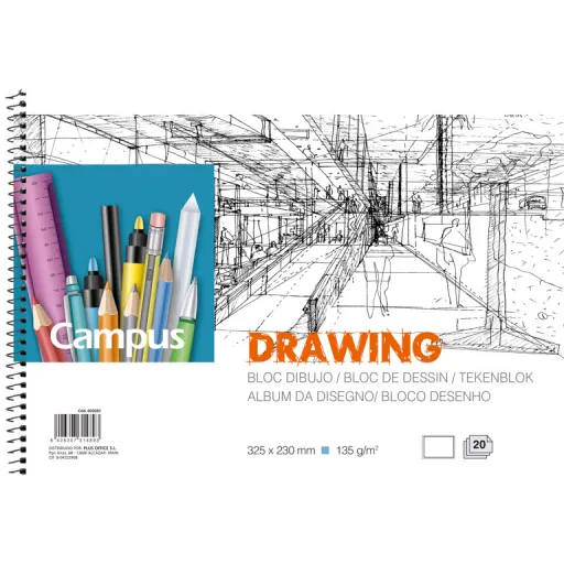 Bloco de Desenho Luxe Campus A-4 Esp-Rec.