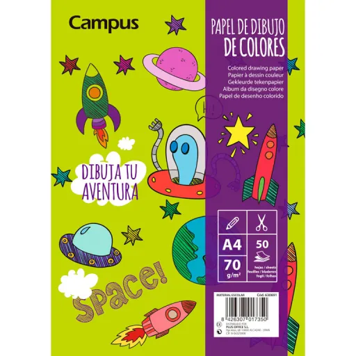 Bloco De Desenho Campus A4 70gr 50fPreto