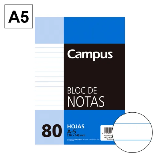 Bloco de Notas Microperfurado A5 80Fls 60GR Hn