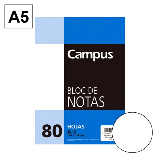 Bloco de Notas Microperfurado A5 80Fls 60GR Liso