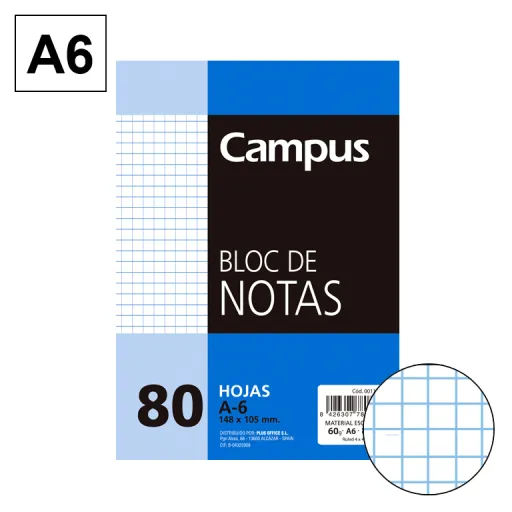 Bloco de Notas Microperfurado A6 80Fls 60GR Perford Cn 4mm