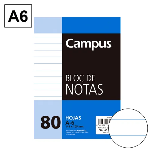 Bloco de Notas Microrfurado A6 80Fls 60GR Hn