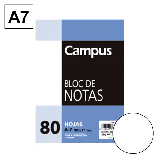 Bloco de Notas Microperfurado A7 80Fls 60GR Liso