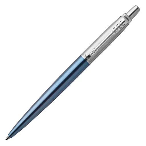 Esferográfica Parker Jotter Waterloo Azul Claro / Prata