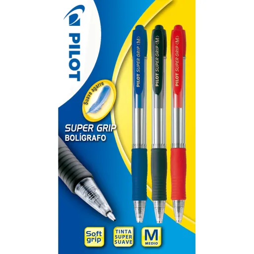 Esferográfica Pilot Supergrip Blister 3 Un